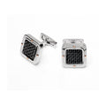 Baraka Men's 18K Rose Gold, Stainless Steel & Carbon Fiber Cufflinks