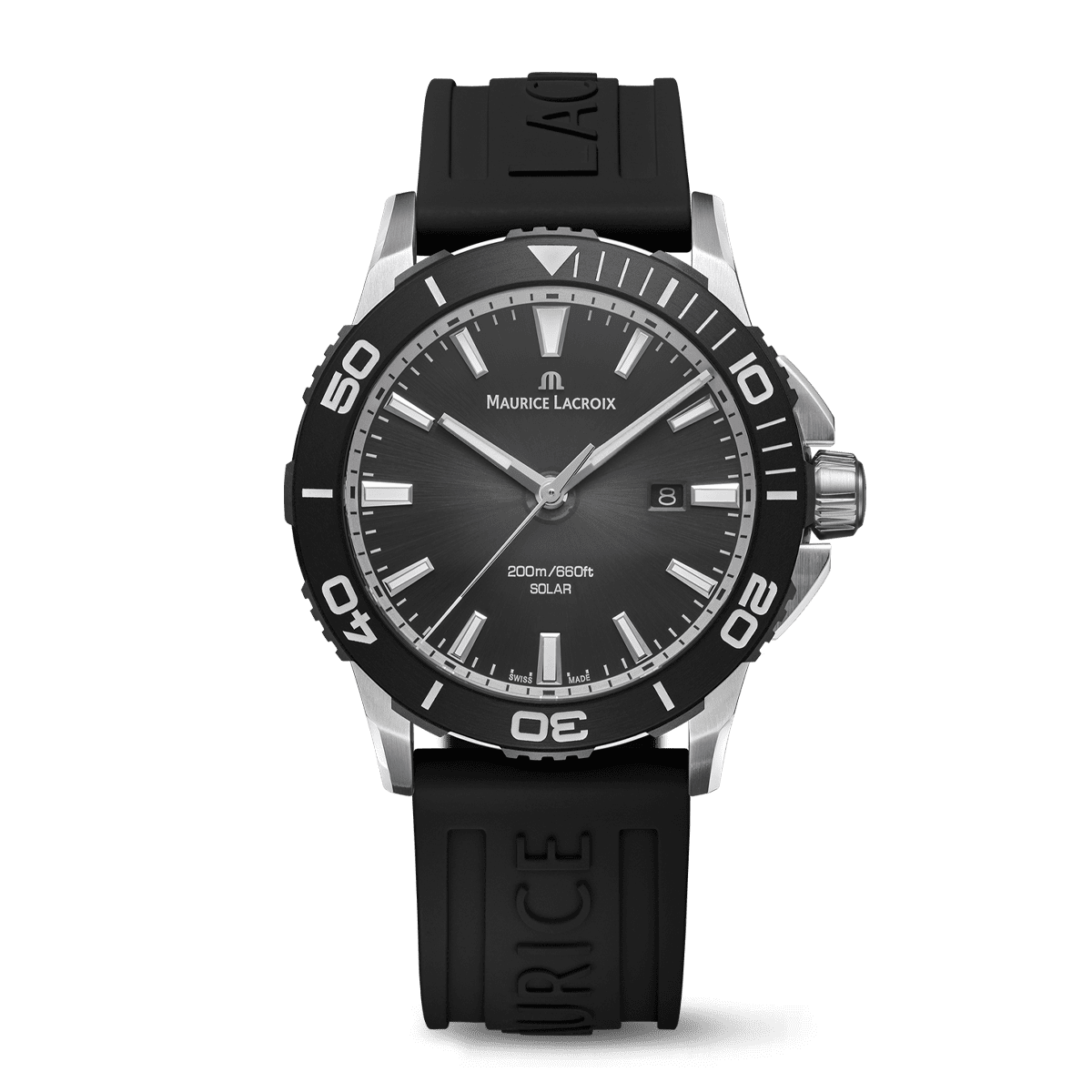 Maurice Lacroix Pontos S Solar 42mm Black Dial Men's Watch PT1008-SSL20-330-2