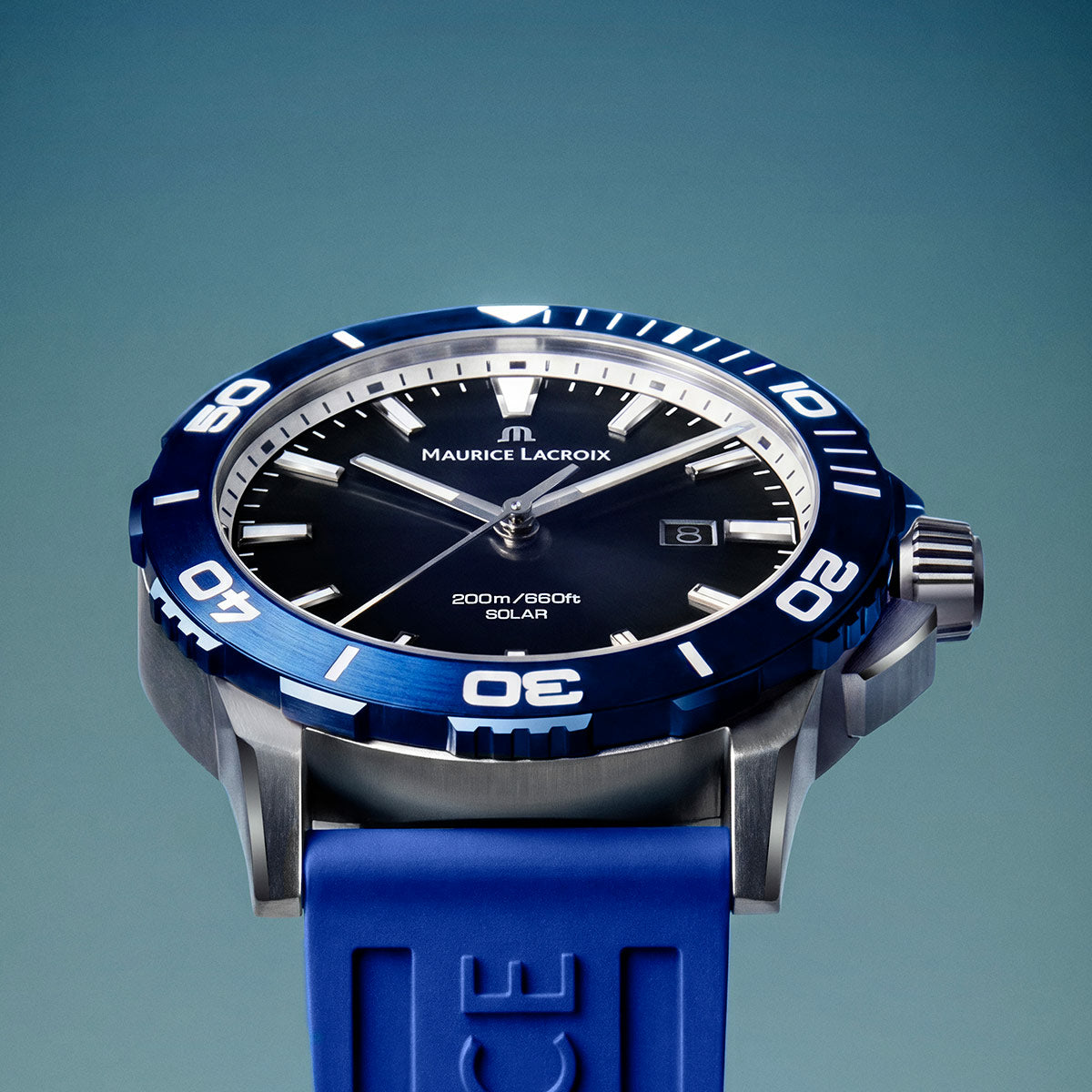 Maurice Lacroix Pontos S Solar 42mm Blue Dial Men's Watch PT1008-SSL40-430-4