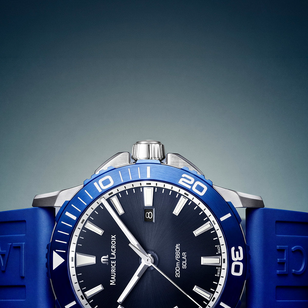 Maurice Lacroix Pontos S Solar 42mm Blue Dial Men's Watch PT1008-SSL40-430-4