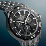 Maurice Lacroix Pontos S Solar Chronograph 42mm Black Dial Men's Watch PT1038-SSL22-330-1