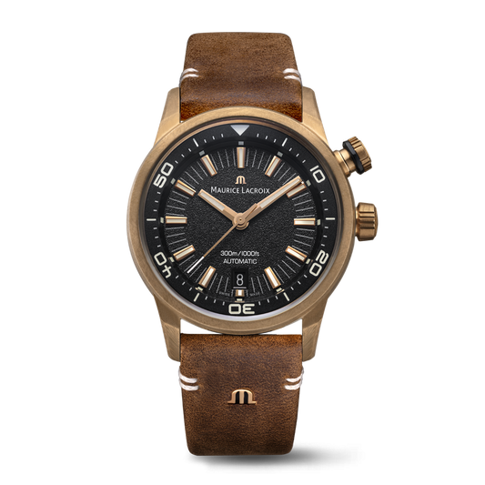 Maurice Lacroix Pontos S Diver 42mm Black Dial Men's Watch PT6248-BRZ01-330-3