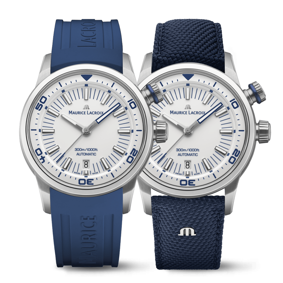 Maurice Lacroix Pontos S Diver 42mm White Dial Men's Watch PT6248-SS00L-130-4