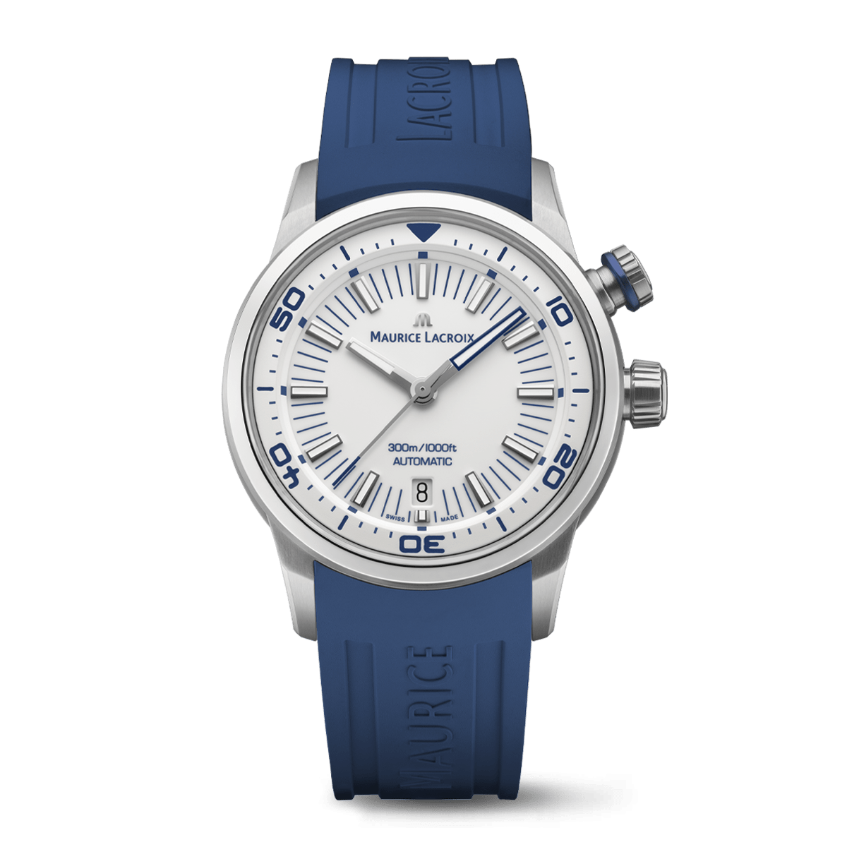 Maurice Lacroix Pontos S Diver 42mm White Dial Men's Watch PT6248-SS00L-130-4