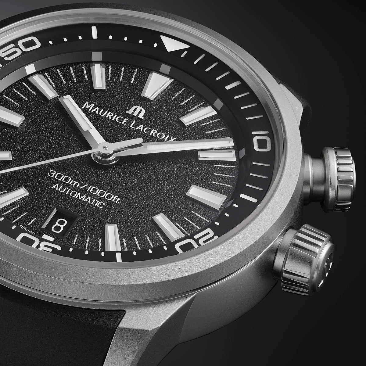 Maurice Lacroix Pontos S Diver 42mm Black Dial Men's Watch PT6248-TT03L-330-2