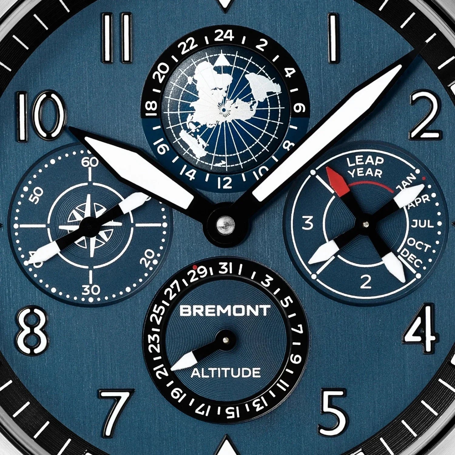 Bremont Altitude Perpetual Calendar GMT 42mm Blue Dial Men's Watch ALT42-PER-TI-BL-B