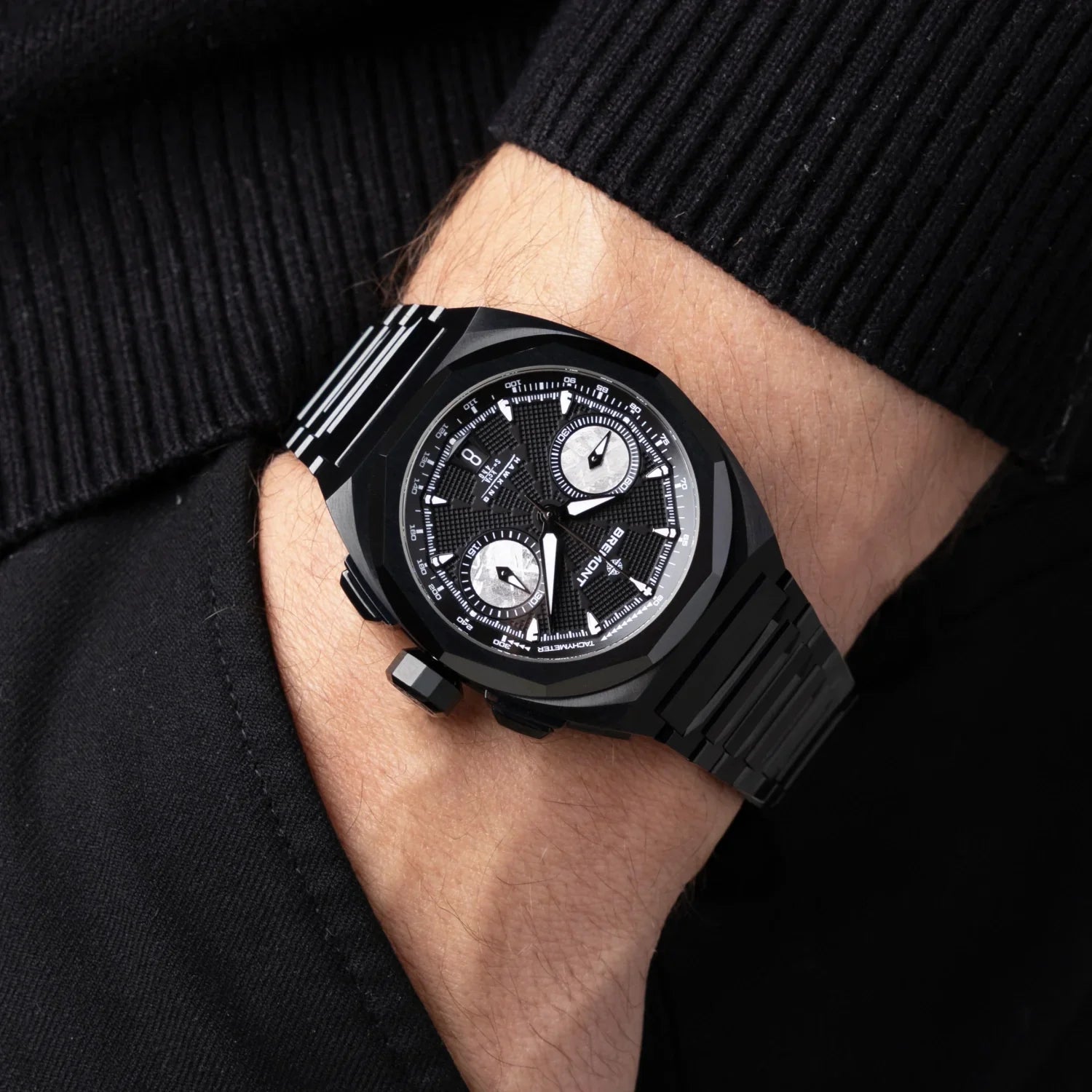 Bremont Supernova Chronograph Stephen Hawking Edition 41mm Black Dial Men's Watch SN41-CHR-DLC-HWK-B