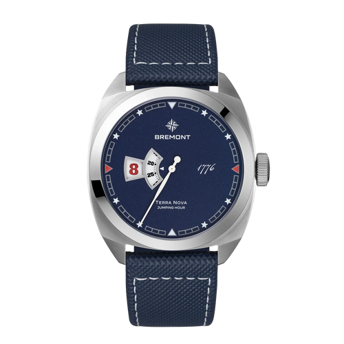 Bremont Terra Nova Jumping Hour 1776 40.5mm Blue Dial Men's Watch TN40-JH-SS-BL-1776-L-S