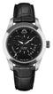 SOLAR AQUA Prima Abyss Leather Deep Black 42mm Black Dial Men's Watch SA0010-0021
