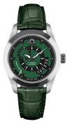 SOLAR AQUA Prima Abyss Leather Military Green 42mm Black-Military Green Dial Men's Watch SA0010.0023