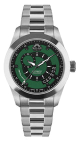 SOLAR AQUA Prima Abyss Steel 42mm Black-Military Green Dial Men's Watch SA0010.0027