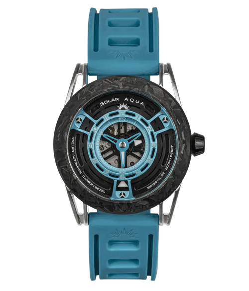 SOLAR AQUA Asgard Light Blue 42mm Black-Light Blue Dial Men's Watch SA0040.0023