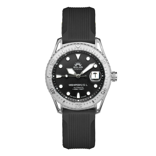 SOLAR AQUA Mishipeshu G.L. Black Modern 40mm Black Dial Men's Watch SA0055.0021.M