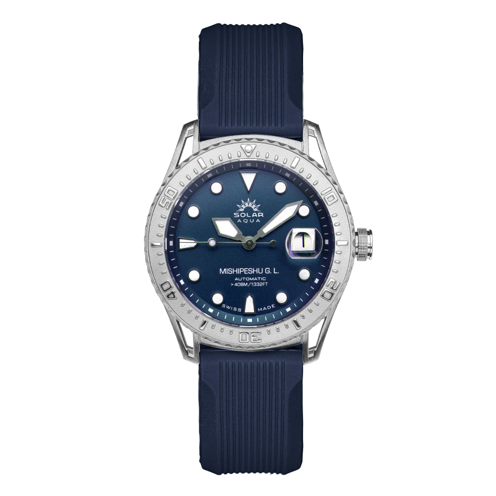 SOLAR AQUA Mishipeshu G.L. Blue Modern 40mm Blue Dial Men's Watch SA0055.0022.M
