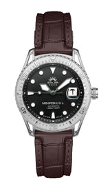 SOLAR AQUA Mishipeshu G.L. Brown Croco 40mm Brown Dial Men's Watch SA0055.0024