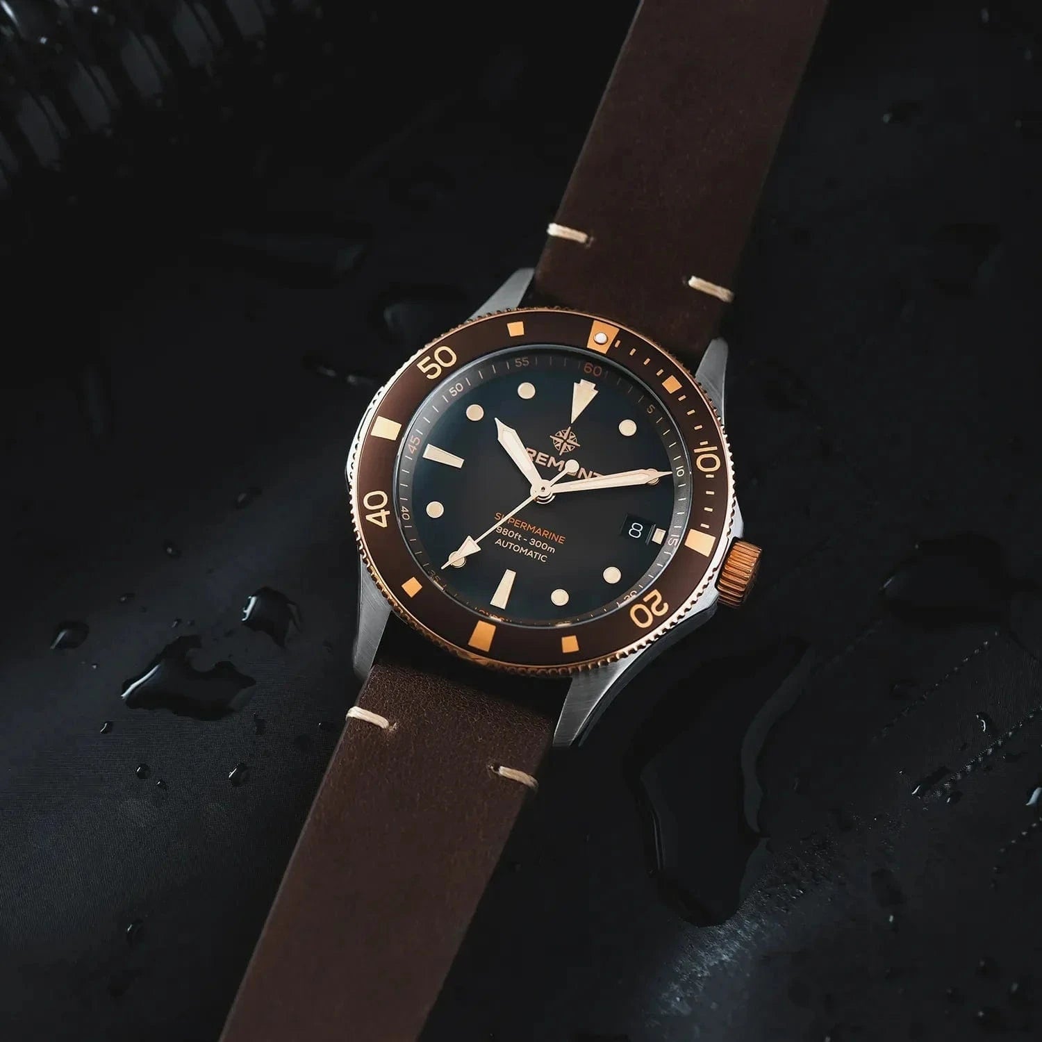 Bremont Supermarine 300M Date, Bi-Colour 40mm Brown Dial Men's Watch SM40-DT-BI-BR-L-S