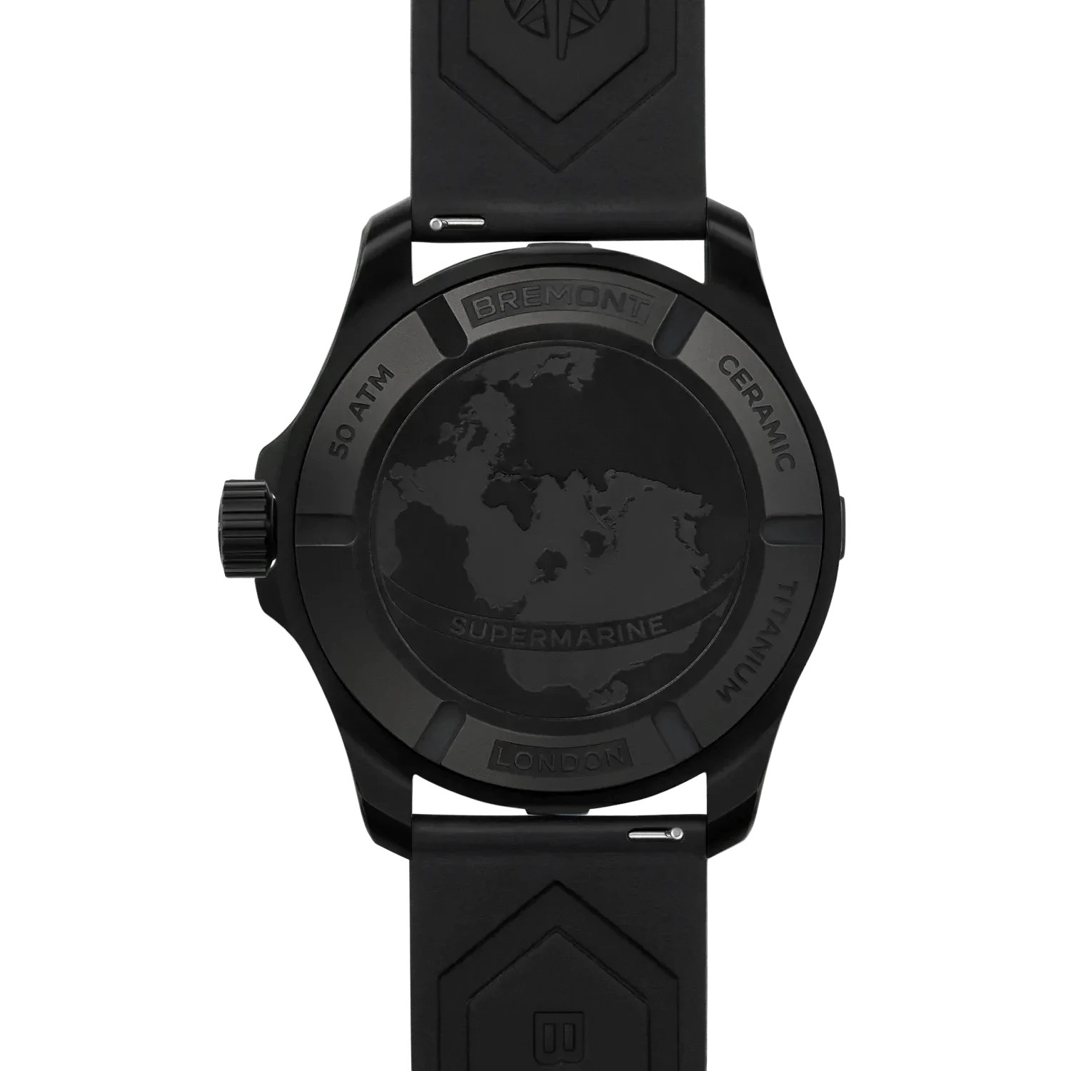 Bremont Supermarine Full Ceramic Tactical Black 43mm Black Dial Men's Watch SM43-DT-BKCER-BK-R-S