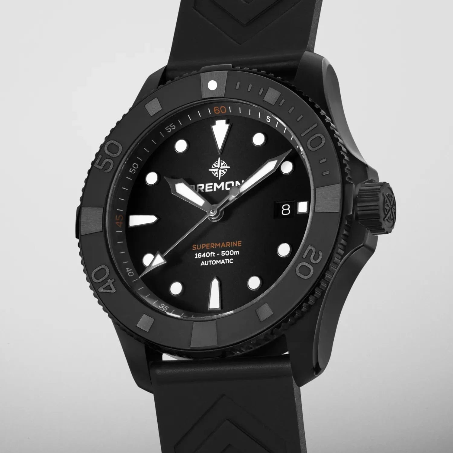 Bremont Supermarine Full Ceramic Tactical Black 43mm Black Dial Men's Watch SM43-DT-BKCER-BK-R-S
