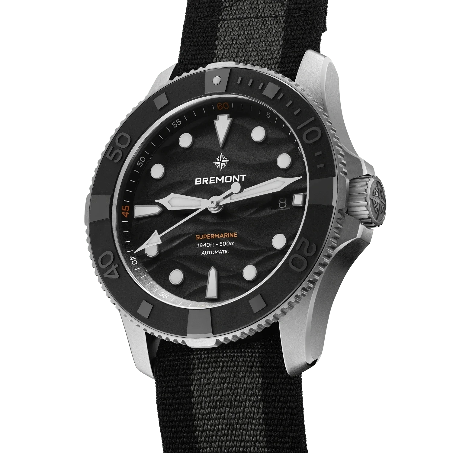 Bremont Supermarine 500M 43mm Black Dial Men's Watch SM43-DT-SS-BK-N-S