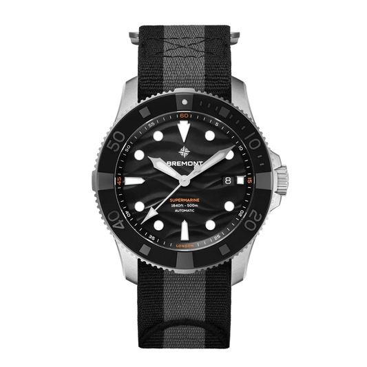 Bremont Supermarine 500M 43mm Black Dial Men's Watch SM43-DT-SS-BK-N-S