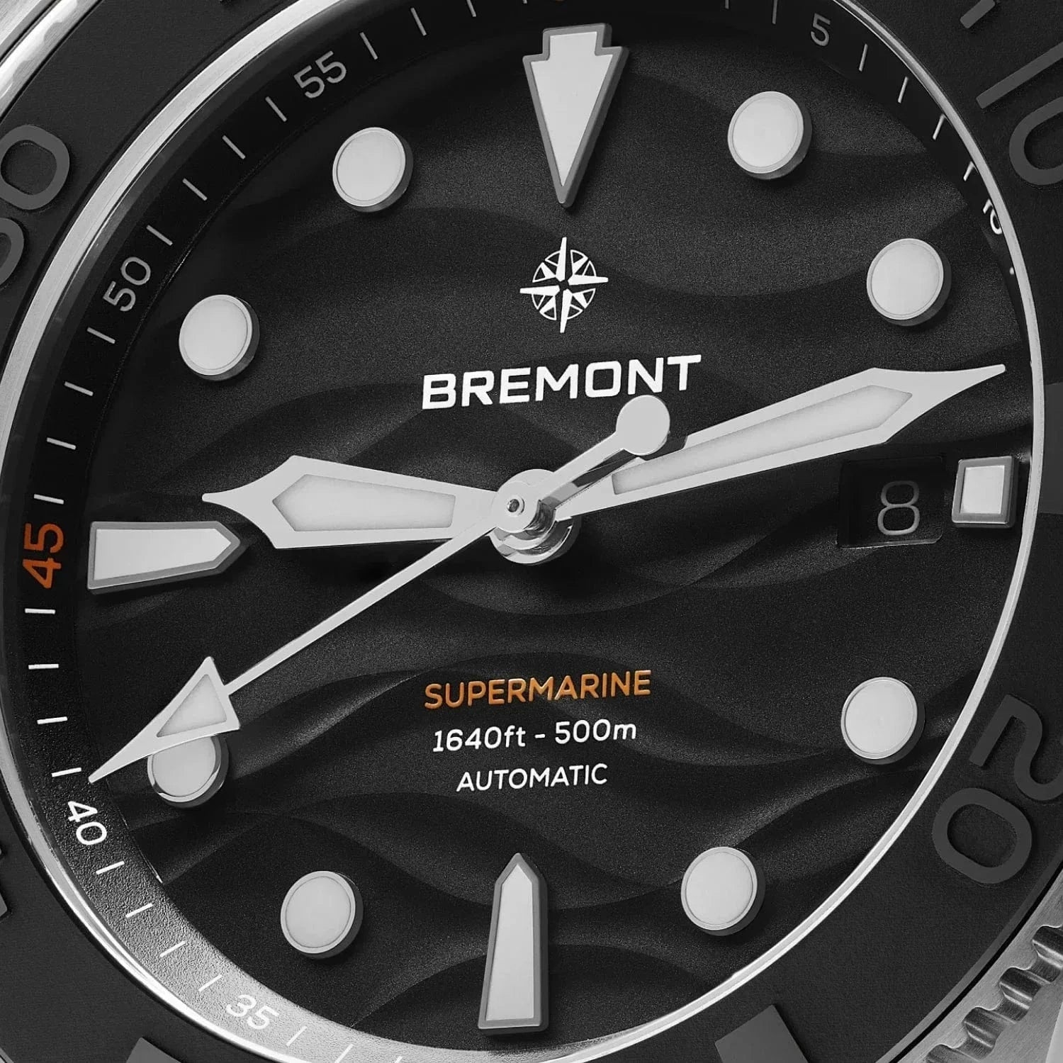 Bremont Supermarine 500M 43mm Black Dial Men's Watch SM43-DT-SS-BK-R-S