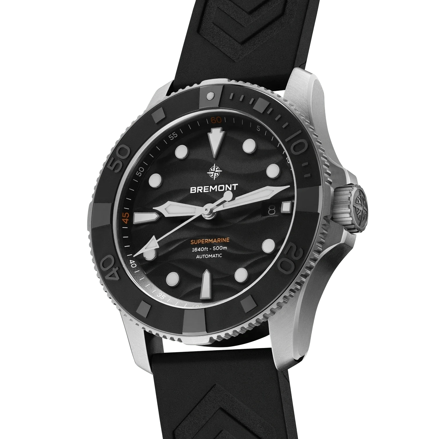 Bremont Supermarine 500M 43mm Black Dial Men's Watch SM43-DT-SS-BK-R-S