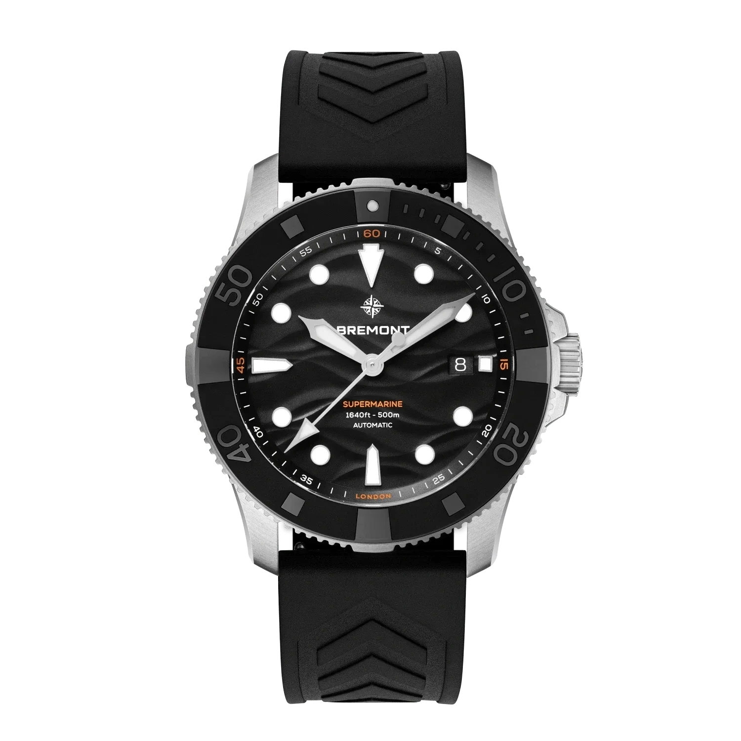 Bremont Supermarine 500M 43mm Black Dial Men's Watch SM43-DT-SS-BK-R-S