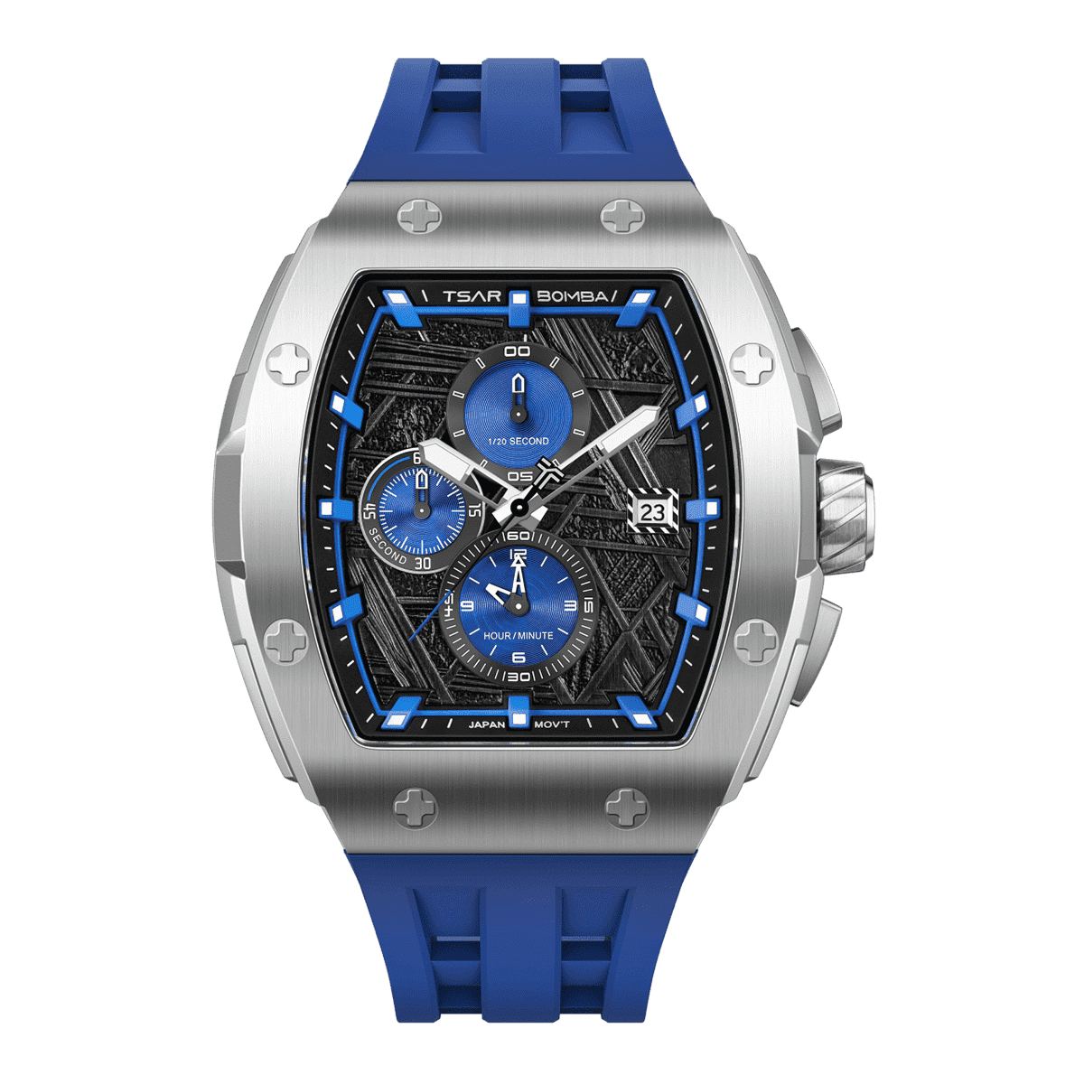 Tsar Bomba Elemental II 46mm Blue Dial Men's Watch TB8211QII-09