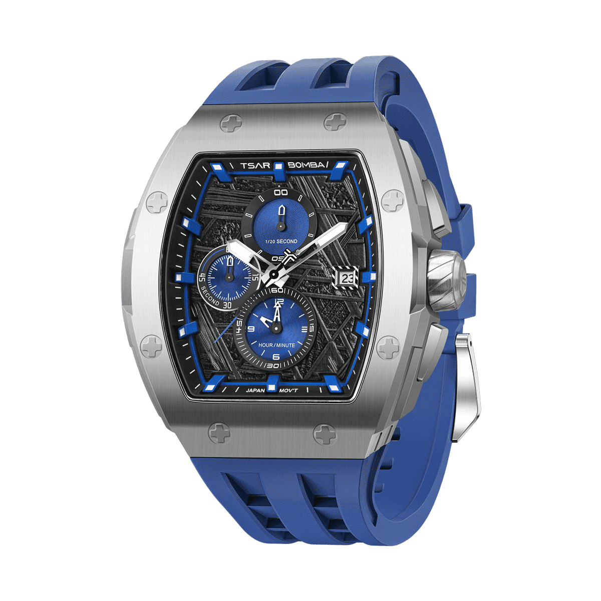 Tsar Bomba Elemental II 46mm Blue Dial Men's Watch TB8211QII-09
