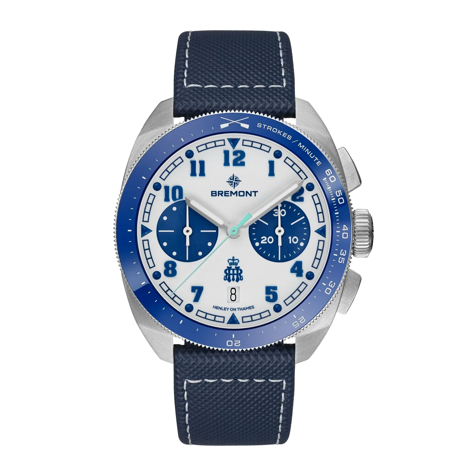 Bremont Terra Nova Henley Royal Regatta Chronograph 42.5mm White Dial Men's Watch TN42-CHR-SS-HRR-L-S