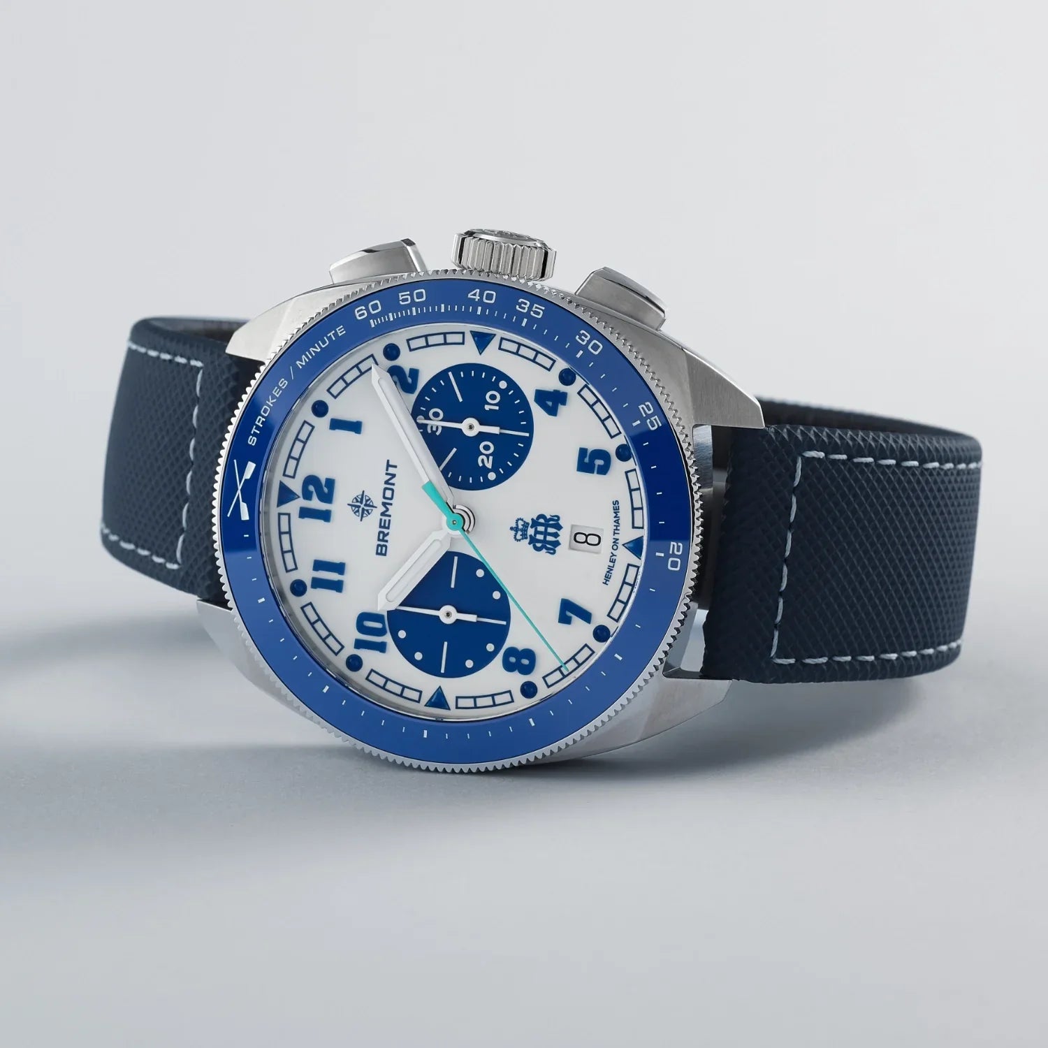 Bremont Terra Nova Henley Royal Regatta Chronograph 42.5mm White Dial Men's Watch TN42-CHR-SS-HRR-L-S