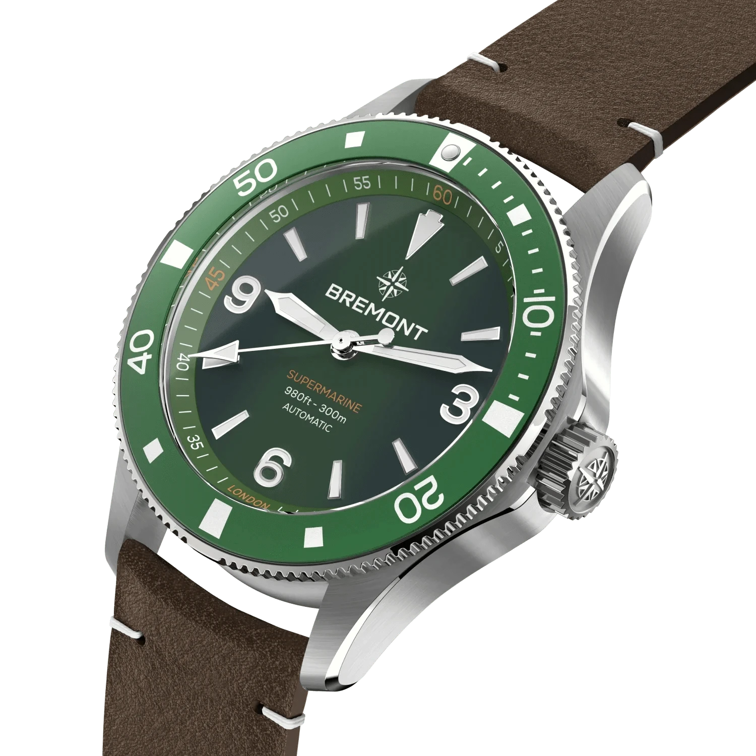 Bremont Supermarine 300M 40mm Green Dial Men's Watch SM40-ND-SS-GN-L-S