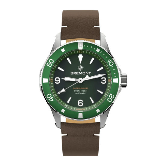 Bremont Supermarine 300M 40mm Green Dial Men's Watch SM40-ND-SS-GN-L-S