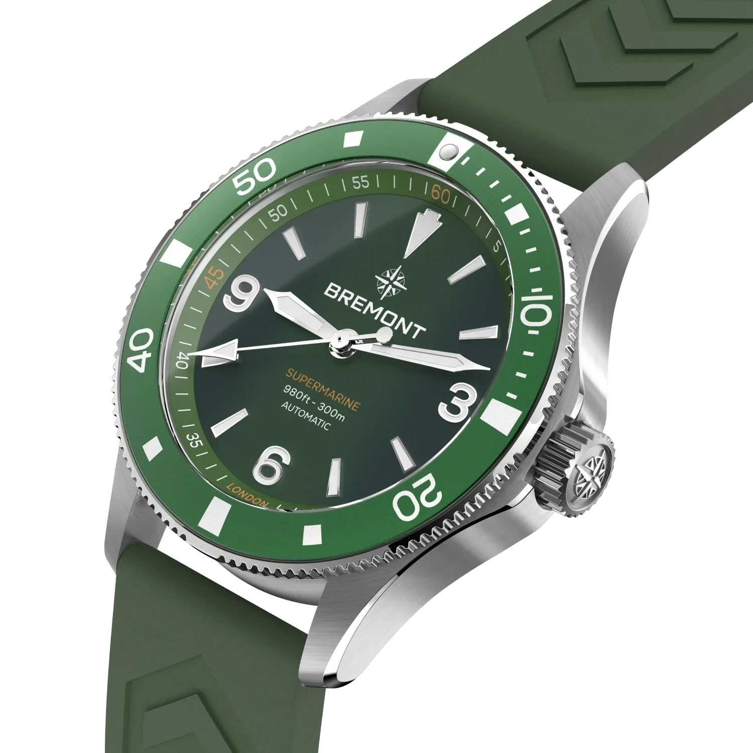 Bremont Supermarine 300M 40mm Green Dial Men's Watch SM40-ND-SS-GN-R-S