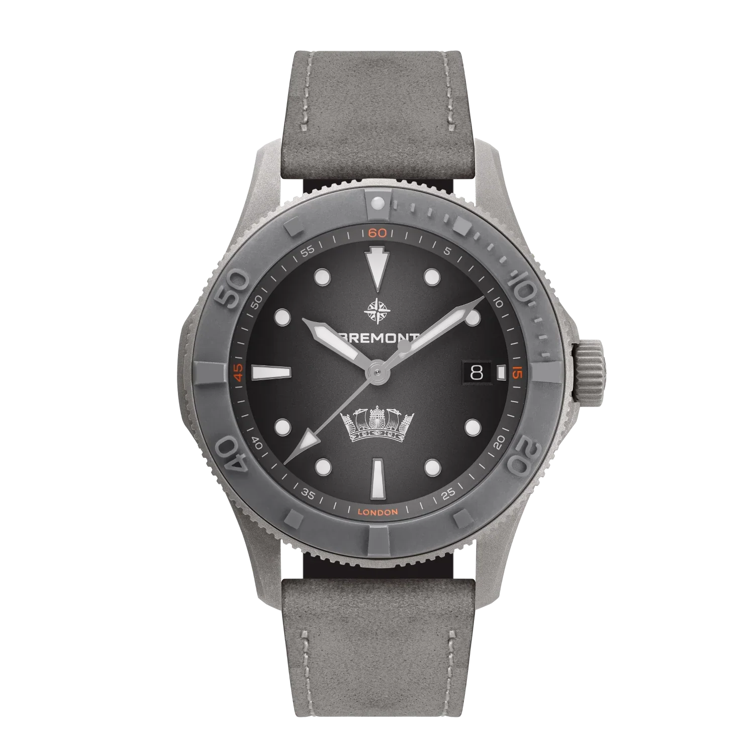 Bremont HMAF Supermarine 300M Date 40mm Grey Dial Men's Watch SM40-DT-GRSS-HMAF-L-S