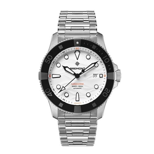 Bremont Supermarine 500M 43mm Polar White Dial Men's Watch SM43-DT-SS-WH-B