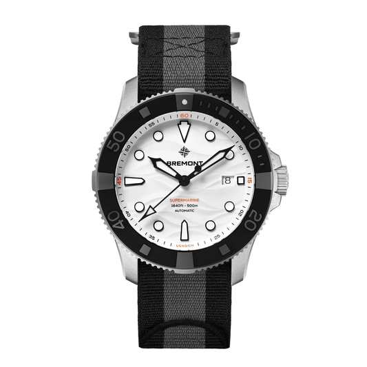 Bremont Supermarine 500M 43mm Polar White Dial Men's Watch SM43-DT-SS-WH-N-S