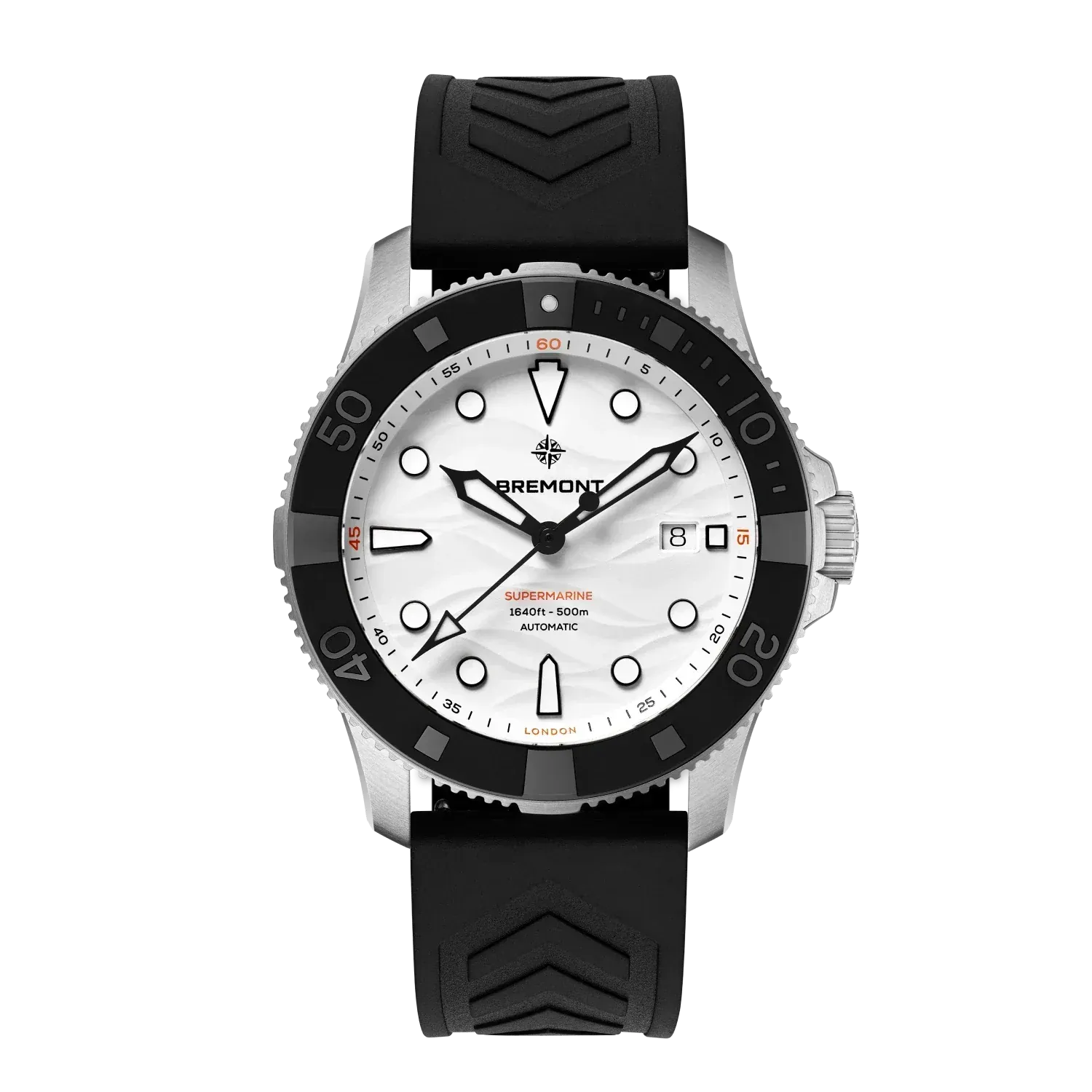 Bremont Supermarine 500M 43mm Polar White Dial Men's Watch SM43-DT-SS-WH-R-S
