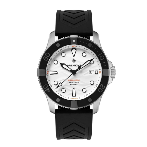 Bremont Supermarine 500M 43mm Polar White Dial Men's Watch SM43-DT-SS-WH-R-S