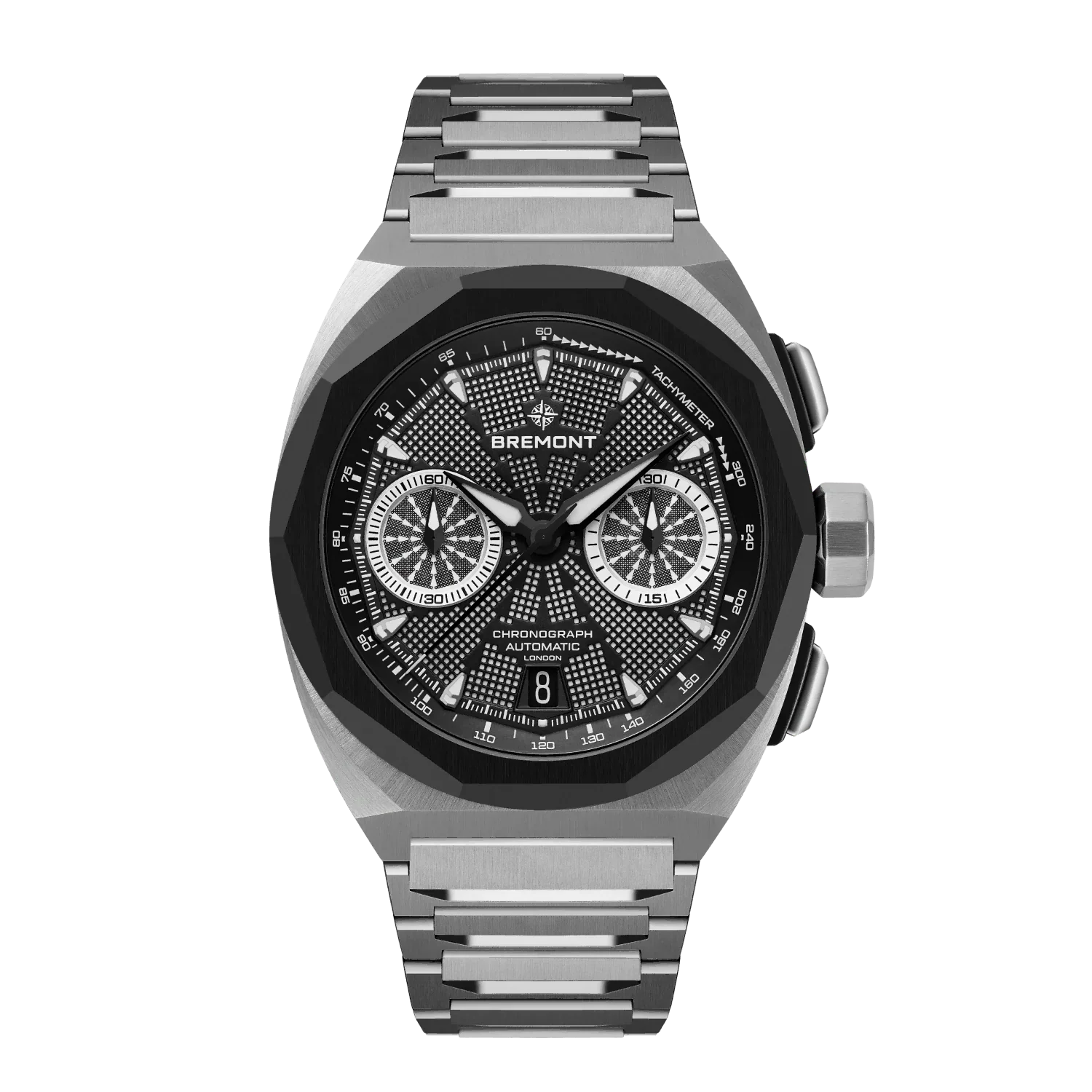 Bremont Supernova Chronograph 41mm Black Dial Men's Watch SN41-CHR-SS-BK-B