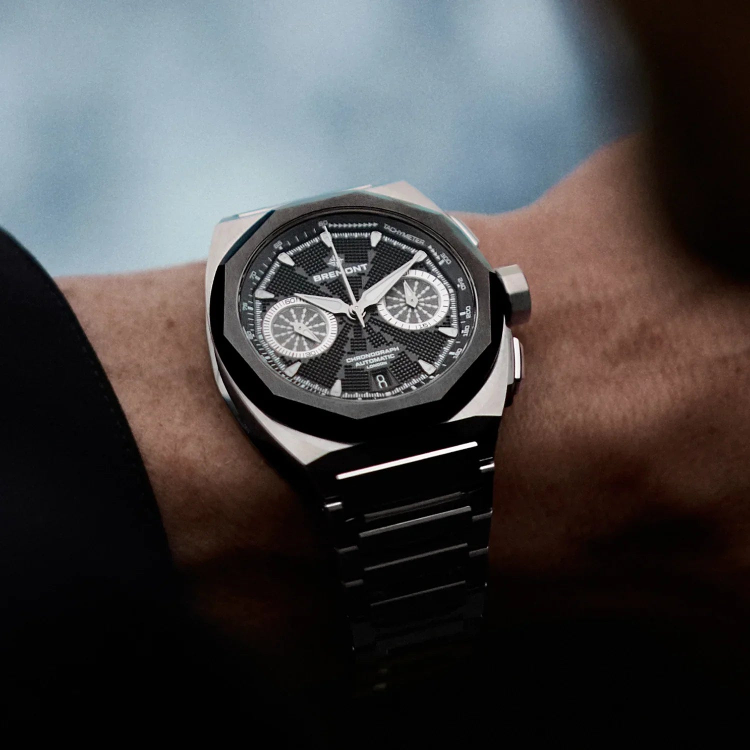 Bremont Supernova Chronograph 41mm Black Dial Men's Watch SN41-CHR-SS-BK-B