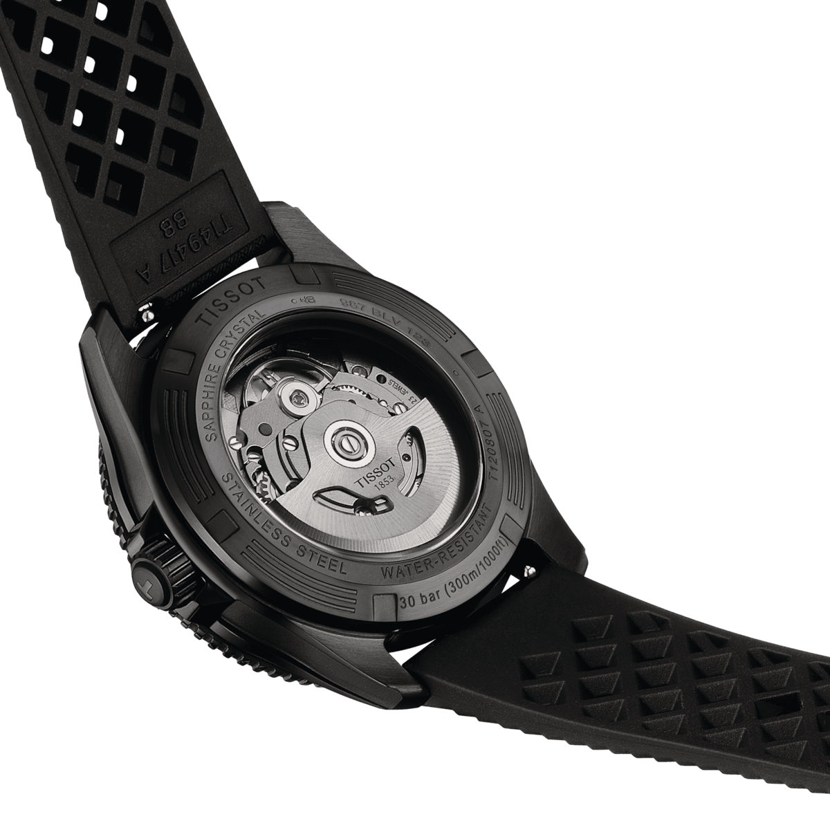 Tissot Seastar 1000 Powermatic 80 40mm Black PVD Men's Watch T1208073704100