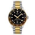Tissot Seastar 1000 40mm Quartz GMT Two-Tone Men's Watch T1208522205100