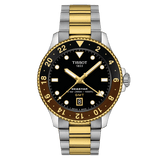 Tissot Seastar 1000 40mm Quartz GMT Two-Tone Men's Watch T1208522205100
