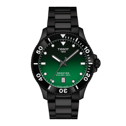 Tissot Seastar 1000 Quartz 40mm Green-Black Dial Men's Watch T1204103309100