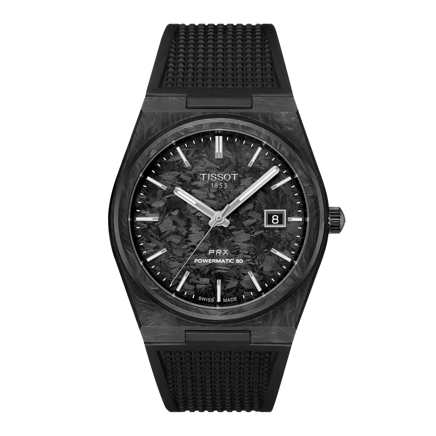 Tissot PRX Powermatic 80 Forged Carbon 40mm Men's Watch T1379079720100