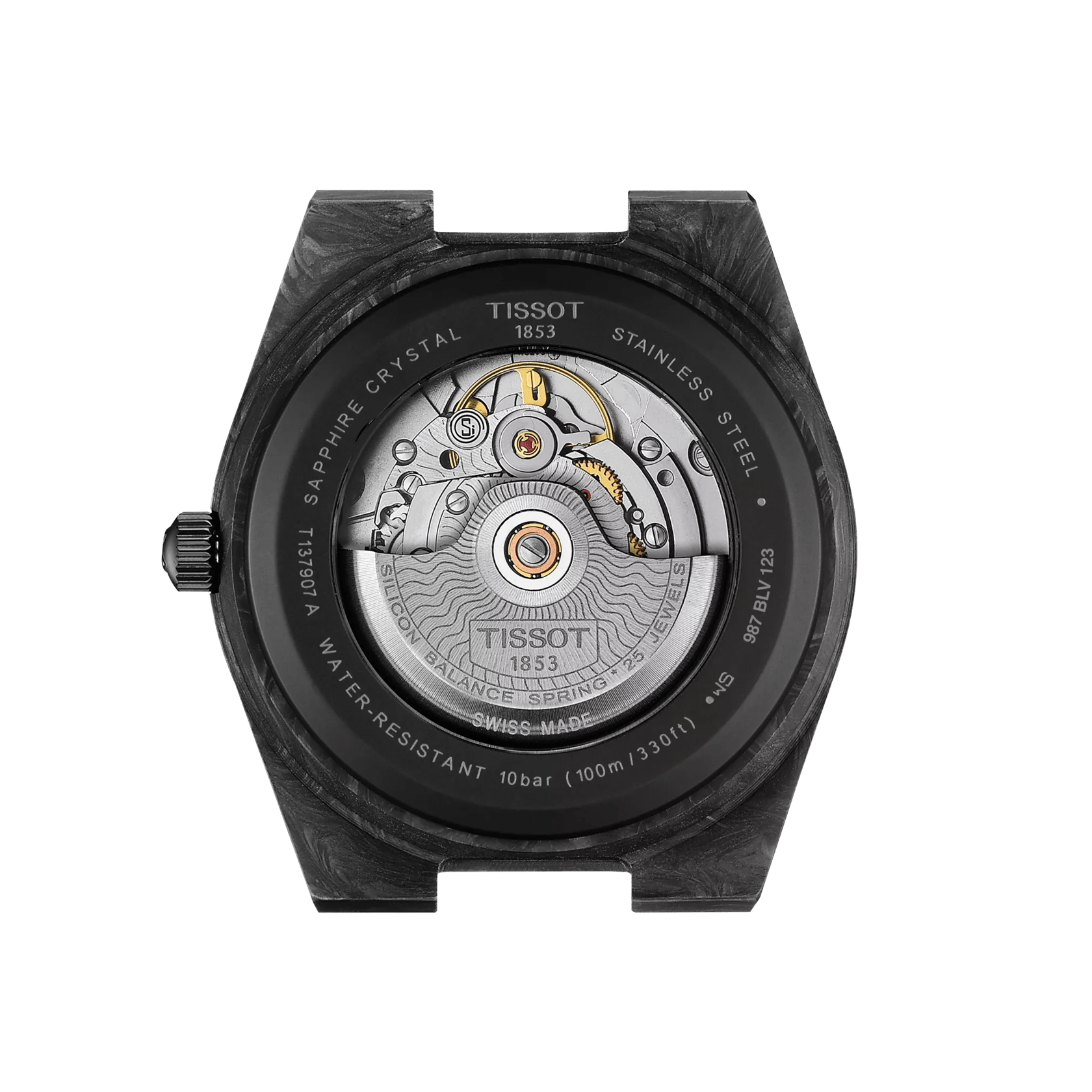 Tissot PRX Powermatic 80 Forged Carbon 40mm Men's Watch T1379079720100