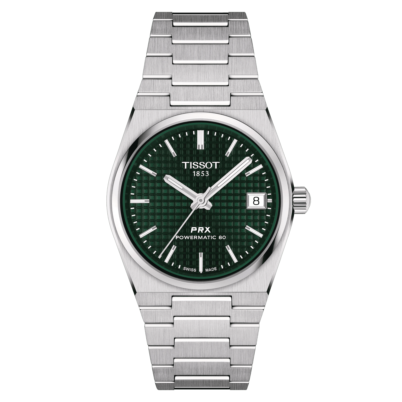 Tissot PRX Powermatic 80 Green Dial 35mm Unisex Watch T1372071109100