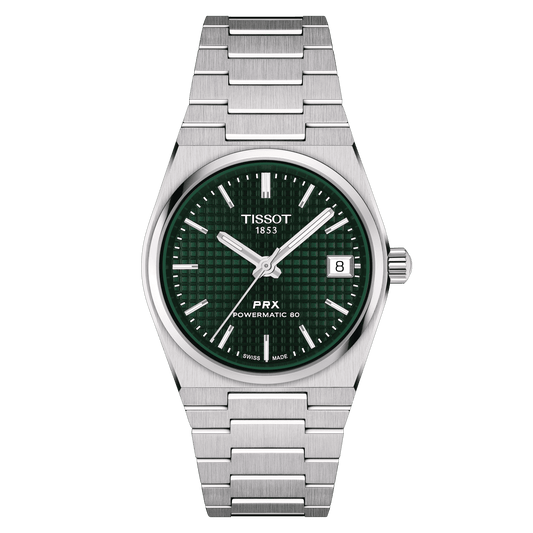 Tissot PRX Powermatic 80 Green Dial 35mm Unisex Watch T1372071109100