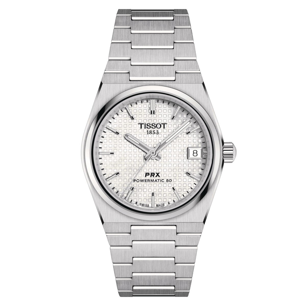 Tissot PRX Powermatic 80 White MOP Dial 35mm Unisex Watch T1372071111100